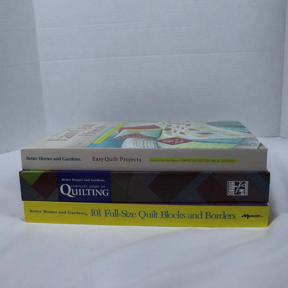 Better Homes and Gardens Quilting Book Lot of 3 Easy Project Block Borders Guide